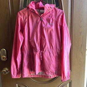 Columbia Pink windbreaker/Raincoat Sporty Water-Resistant